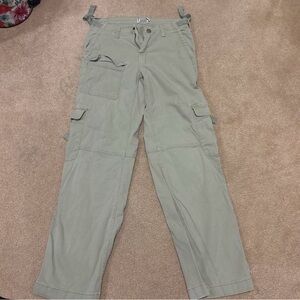 Womens olive Green Cargo Pants - Durable Utility Style